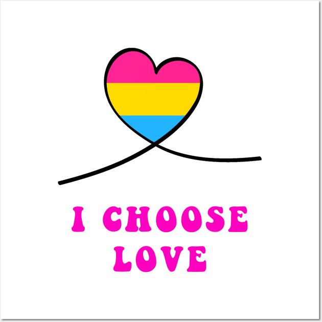 Pride heart I choose love Wall Art by artbypond